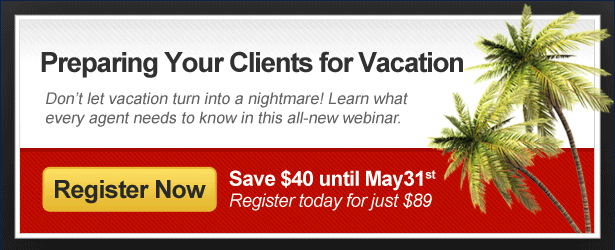 New Class this Wednesday: Preparing Your Clients for Vacation