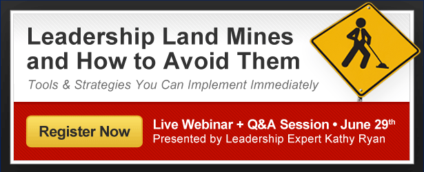 New Class this Wednesday: Leadership Land Mines and How to Avoid Them