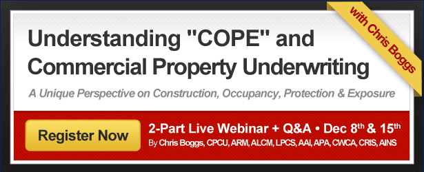 New Class: Understanding Commercial Property Underwriting and COPE (A 2-Part Series)