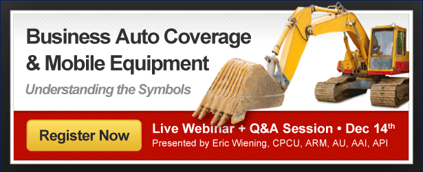New Class: Business Auto Coverage Symbols and Mobile Equipment