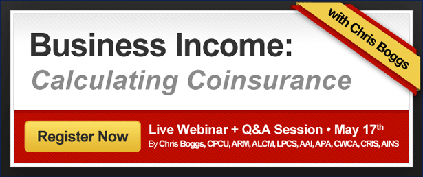 New Class: Business Income is Just a Matter of Time: Calculating Coinsurance, Period of Restoration and Coverage Amounts