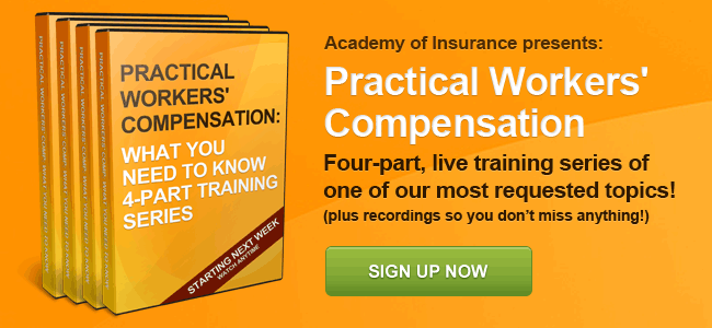 New Workers Comp Training Series starts next week
