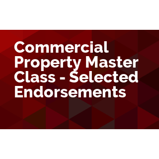 Commercial Property Master Class - Selected Endorsements