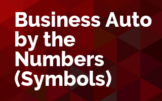 Business Auto By the Numbers (Symbols)