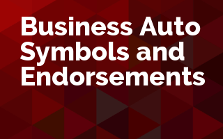 Business Auto Symbols and Endorsements