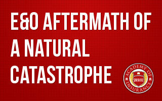 E&O Aftermath of a Natural Catastrophe