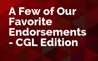 A Few of Our Favorite Endorsements - CGL Edition