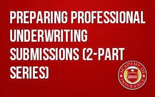 Preparing Professional Underwriting Submissions (2-part series)