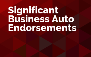 Significant Business Auto Endorsements