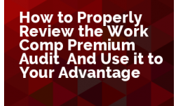 How to Properly Review the Work Comp Premium Audit: And Use it to Your Advantage