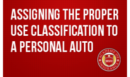 Assigning the Proper Use Classification to a Personal Auto