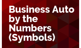 Business Auto By the Numbers (Symbols)