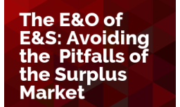 The E&O of E&S: Avoiding the Pitfalls of the Surplus Market