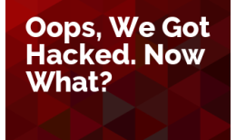Oops, We Got Hacked. Now What?