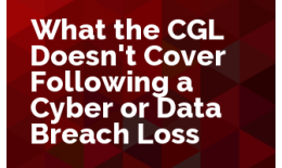 What the CGL Doesn't Cover Following a Cyber or Data Breach Loss
