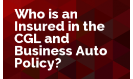 Who is an Insured in the CGL and Business Auto Policy?