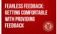 Succession Training- Fearless Feedback: Getting Comfortable with Providing Feedback
