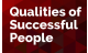 Qualities of Successful People